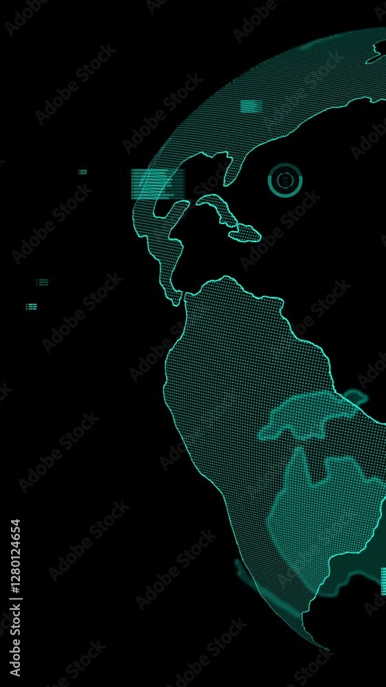 Poster smart business data analytic technology visualiser abstract . future global software analyze financi