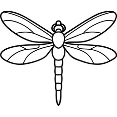 Fine Line Dragonfly Design
