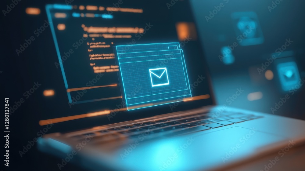 Aufkleber exploring digital communication trends email management and coding techniques virtual workspace digi