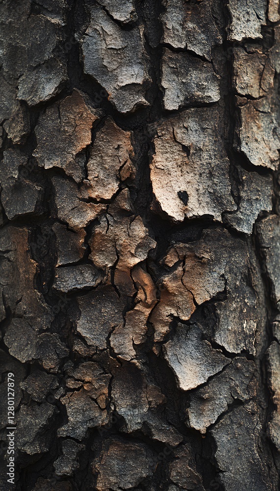 Poster the close up detail shows tree bark texture and pattern