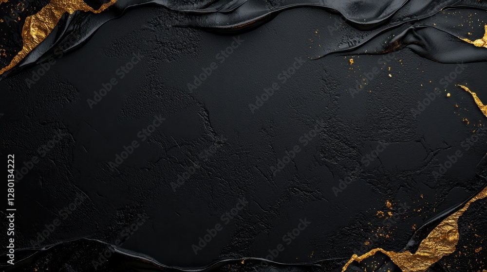 Poster elegant black and gold texture background with luxurious and sophisticated design features for creat