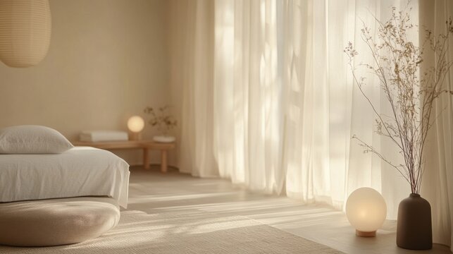 Nerve therapy session in a tranquil wellness room with a professional therapist. Featuring comfort and relaxation