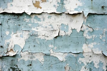 Obraz premium Faded view full of character, peeling paint texture showing history and age in every layer