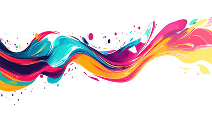 Colorful Abstract Waves of Fluid Motion