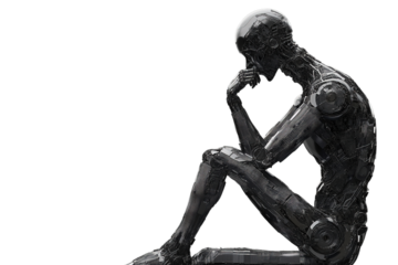 Silhouette statue of a man and woman in an artistic pose representing beauty and strength