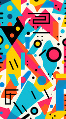 abstract pattern geometric shapes design poster background