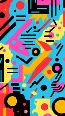 abstract pattern geometric shapes design poster background