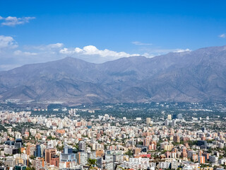 Santiago capital of  Chile in summer