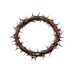 Fototapeta premium Crown of Thorns: High-Res Image & Stock Photo isolated on transparent background