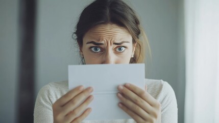 A worried user checking an email with urgent work requests. Featuring stress and urgency