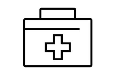 モノクロの薬箱アイコン