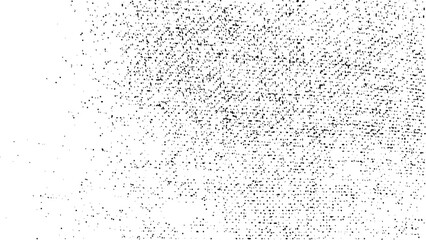 Distressed black texture. Dark grainy texture on white background. Dust overlay textured. Grain noise particles. Rusted white effect. Grunge design elements. Vector illustration,
