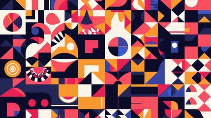 Obraz premium Unleash Creativity with the Mega Set of Memphis Design Elements