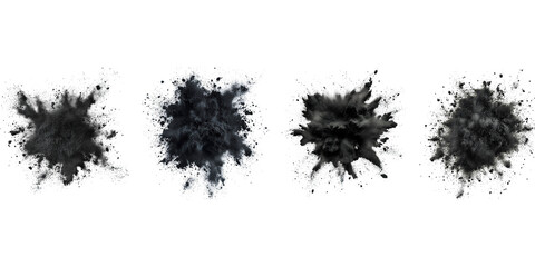 black ink splatter
