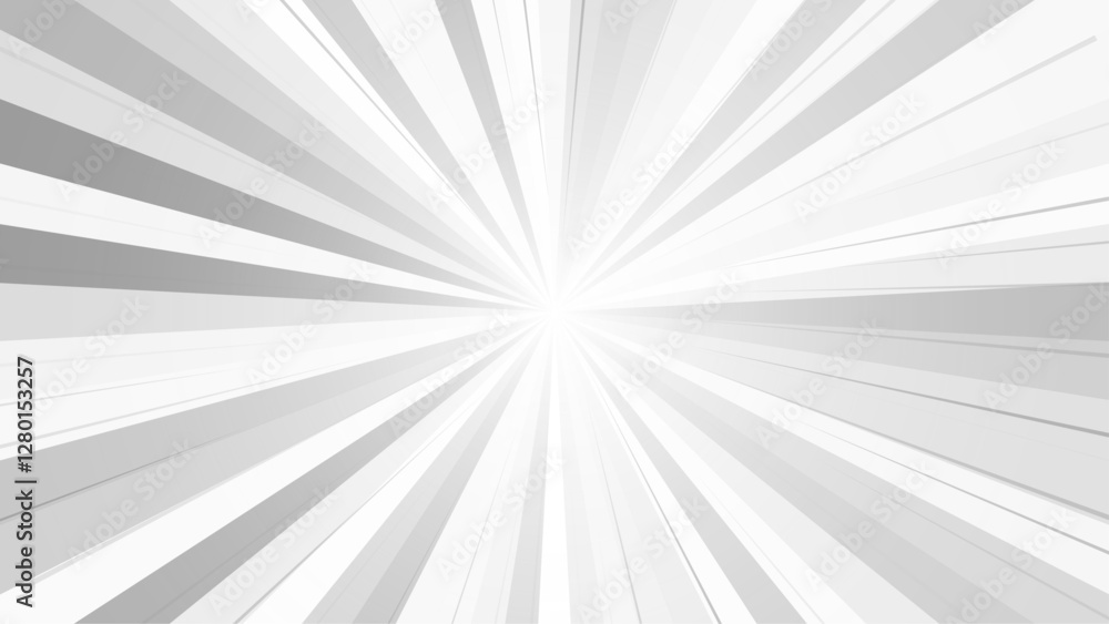 Wall mural sunburst pattern. silver gray sunburst background. radial sunbeam background. exploding star burst r