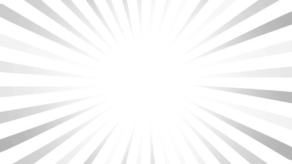 Sunburst Pattern. Silver gray sunburst background. Radial sunbeam background. Exploding star burst  radius pattern abstract background.