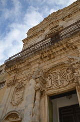 Fototapeta premium In Piazza Duomo in Syracuse, a few steps from the cathedral, you will find the Church of Santa Lucia