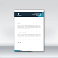 Letterhead design template for business. Simple and fist class letterhead design. Print for ready free download.