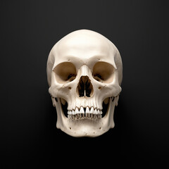 Obraz premium skull on black