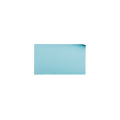 small blue paper blank no words isolated transparent background