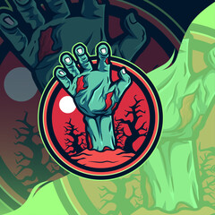 Zombie hand esport logo