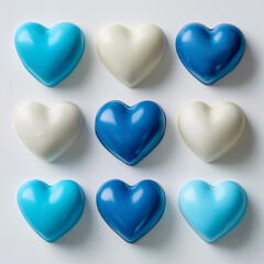 ブルー, 青, ホワイトデー, ハート, 愛, バレンタイン, ハート, シンボル, 形, 恋愛, アイコン, ベクター, イラスト, 日, ピンク, ひとそろい, ロマンチスト, 赤, デザイン, 文科系, バレンタイン, 休日, 色, デコレーション, 3d, 情欲, 光る, 甘い