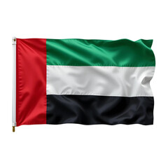 Obraz premium The National Flag of the United Arab Emirates, Symbol of Unity and Pride.
