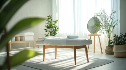 Nerve therapy treatment in a modern wellness center with a trained therapist. Featuring comfort and healing