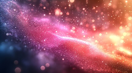 Obraz premium Abstract background with bokeh lights and pastel sparkle texture creating a magical glow