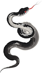 Obraz premium Ink painting of snakes
