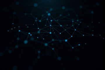 Obraz premium A dynamic AI data stream background with glowing particles, abstract patterns, and futuristic flowing digital elements...