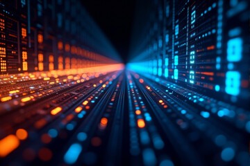 Artificial intelligence theme illustration background