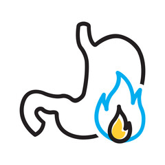  Vector multi color icon for Acidity
