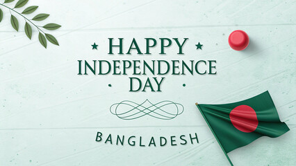 Modern Graphic Design Honoring 26 March Independence Day