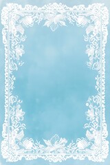 Decorative lace border background poster template