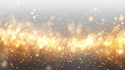 Shimmering Gold and White Glitter Sparkle Background for Celebrations, Events, and Elegant Designs in Soft Focus and Blurred Visuals