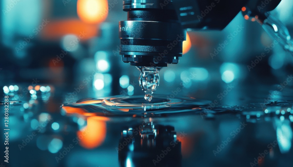 Poster tiny robots perform specialized tasks in healthcare and industry.