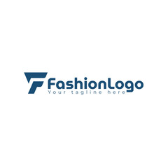 F letter fahion brand logo design 