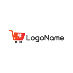 SR ecommerce logo design concept 