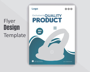 Exclusive and quality product flyer design template