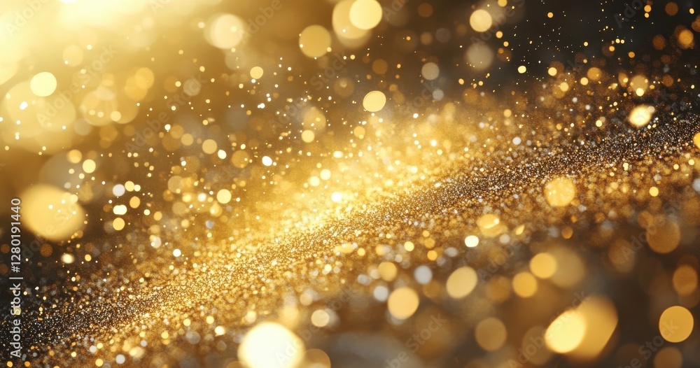 Aufkleber sparkling golden glitter background for festive celebrations and elegant designs with shimmering bok