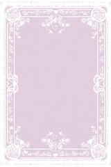 Decorative lace border background poster template
