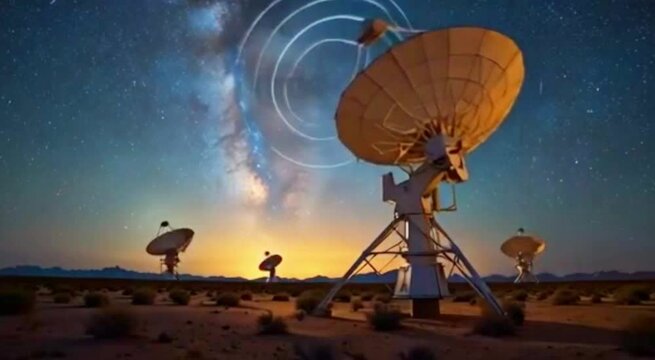 Giant Satellite Dish on Earth &ndash; Connecting the World Through Signals