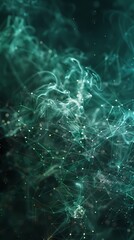 technology digital data protection and cyber security abstract graphic poster background