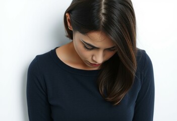 Fototapeta premium Young woman feeling ashamed