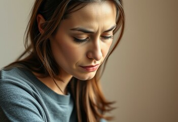 Fototapeta premium Portait of a woman feeling ashamed