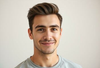 Fototapeta premium Portrait of a male with thick brows