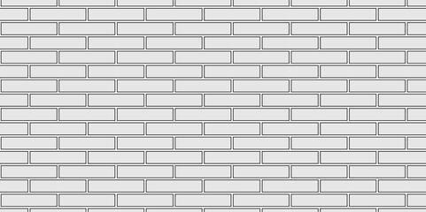 Naklejka premium Abstract vector empty stucco masonry pavement floor and wall limestone brickwork concrete texture. Urban white, black line cement rough row wallpaper abstract background.