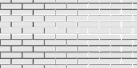 Fototapeta premium Abstract vector empty stucco masonry pavement floor and wall limestone brickwork concrete texture. Urban white, black line cement rough row wallpaper abstract background.