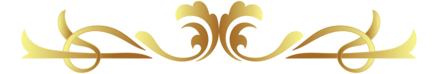 vintage lines decorative s Golden flower border collection